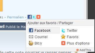 Partage sur les réseaux sociaux avec AddThis